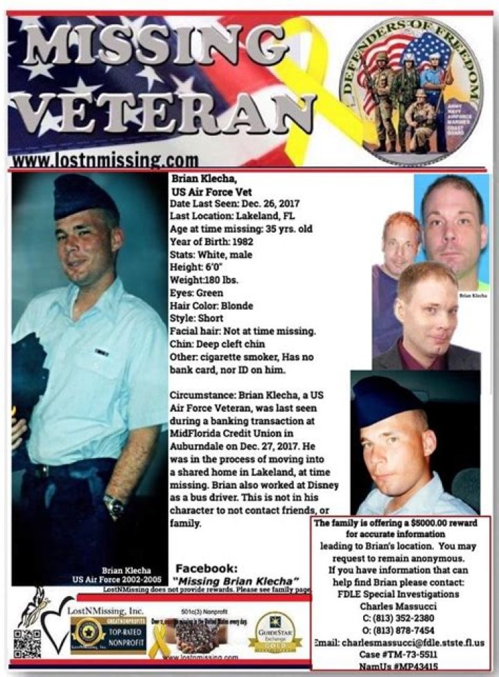 Brian Klecha Missing And Reddit Update 2023: Is US Air Force Veteran Found Yet?