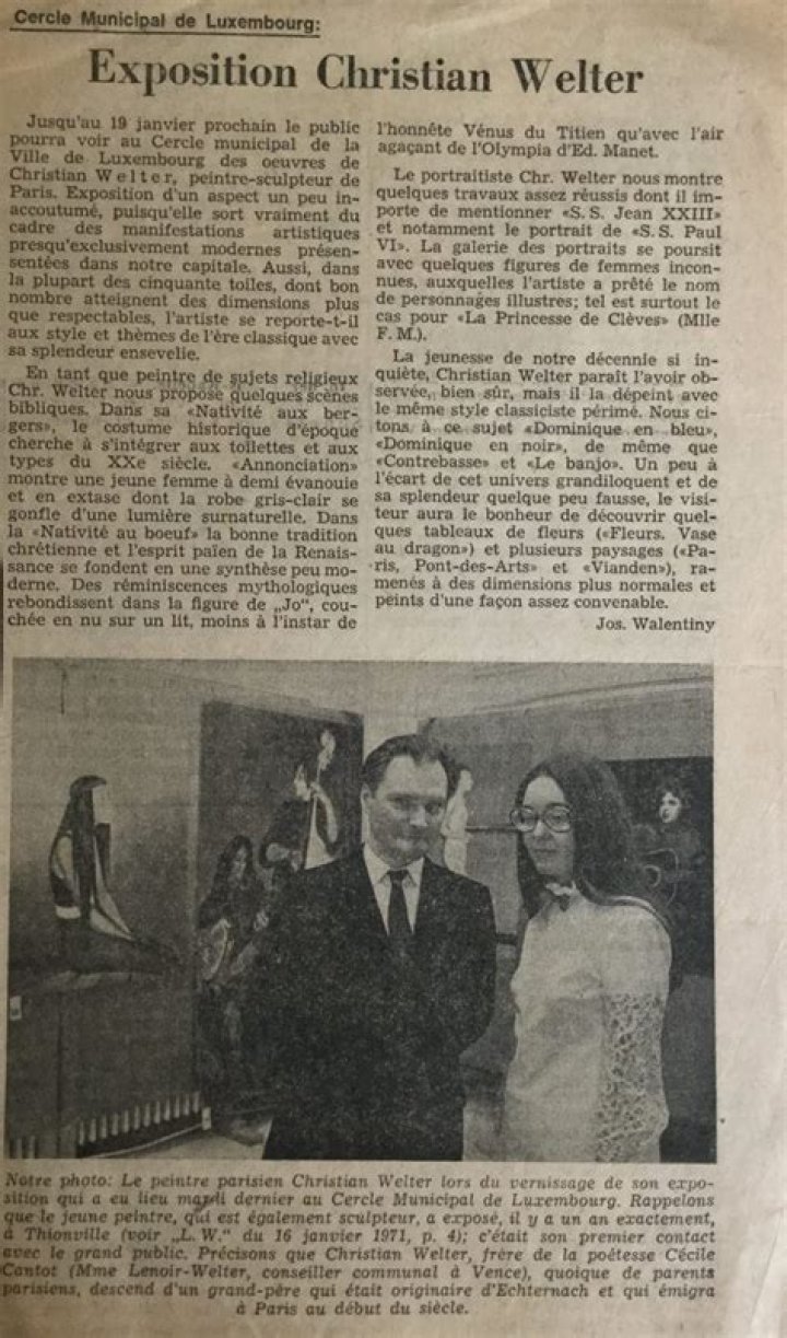 Christian Welter Net Worth