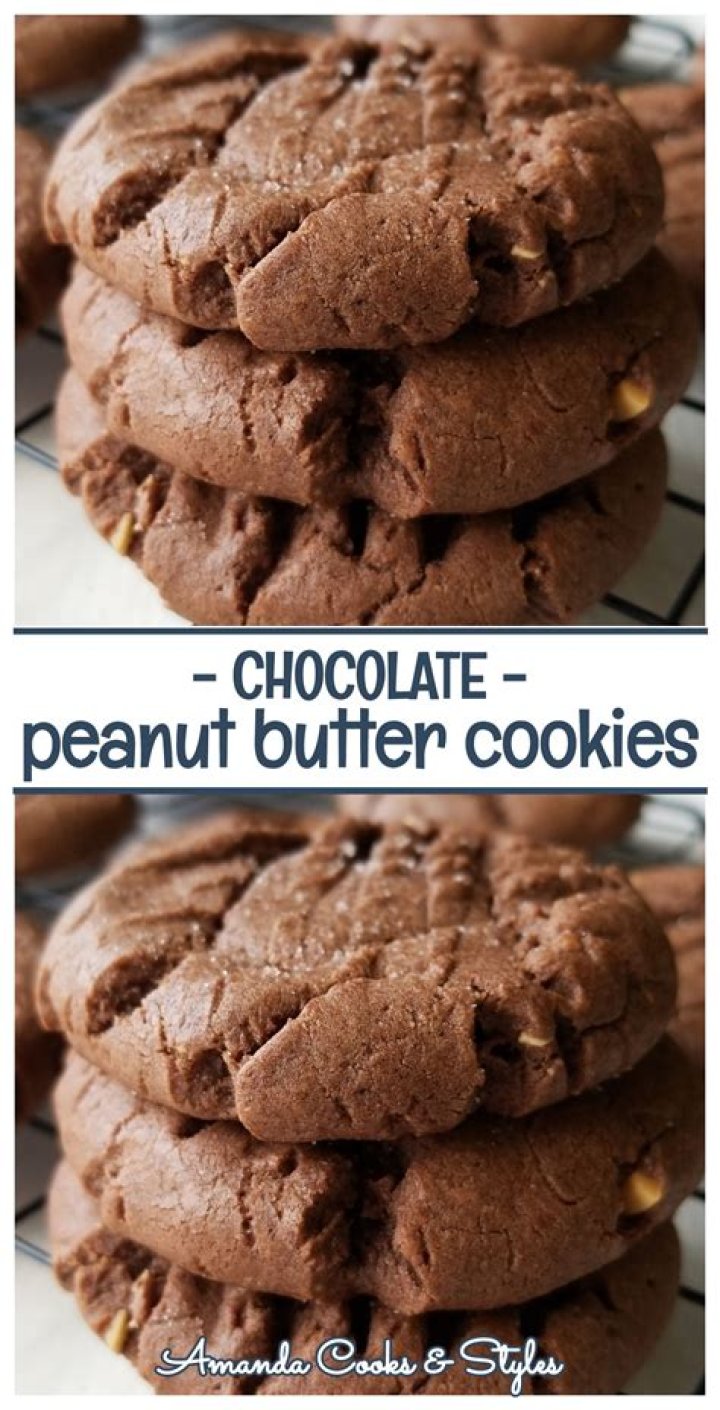 Chocolate Peanut Butter Cookies - Celebrating Sweets