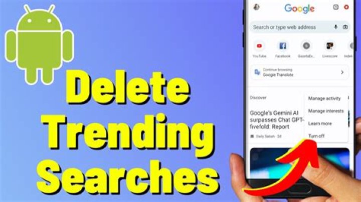 How to delete trending searches