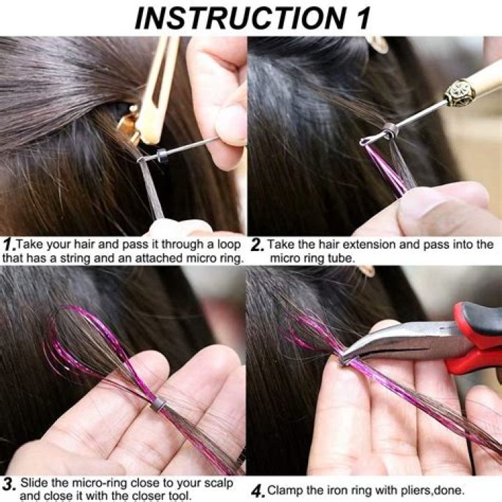How to install hair tinsel
