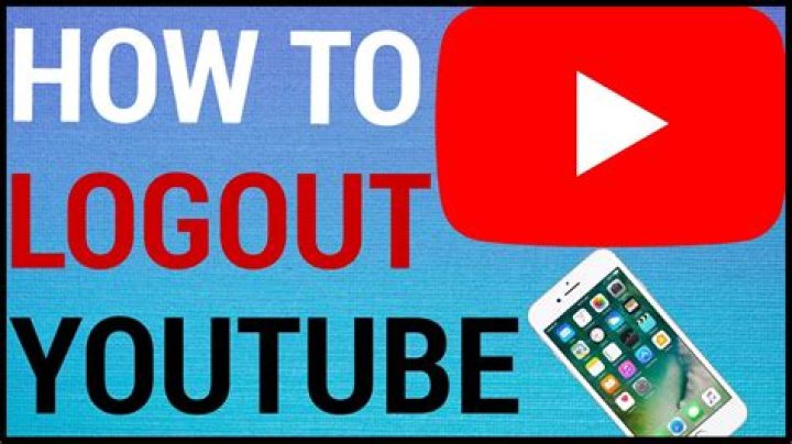 How to logout of youtube
