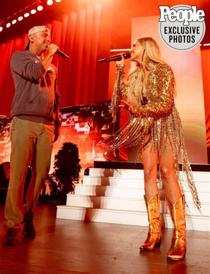 
Kenny Chesney Surprises Kelsea Ballerini Onstage for ‘Half of My Hometown’ Duet in LA: ‘So Proud’ 