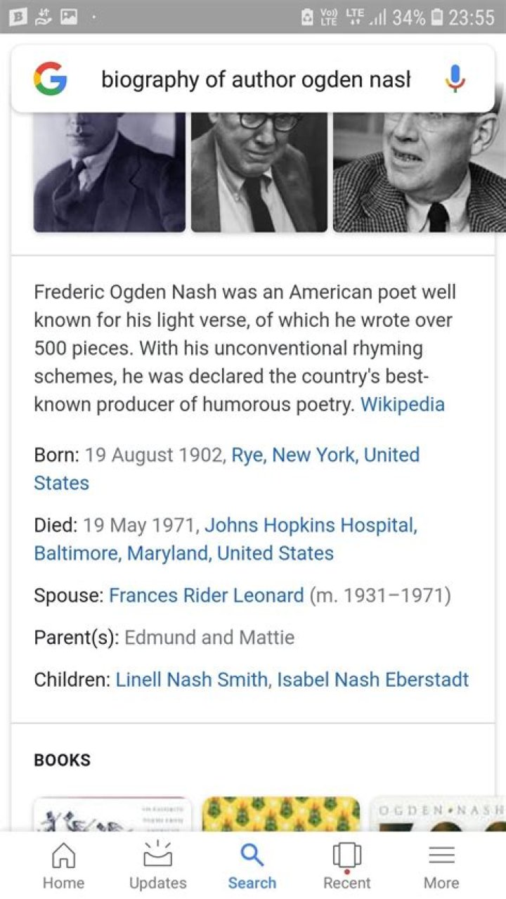 Ogden Nash’s biography, net worth, fact, career, awards and life story