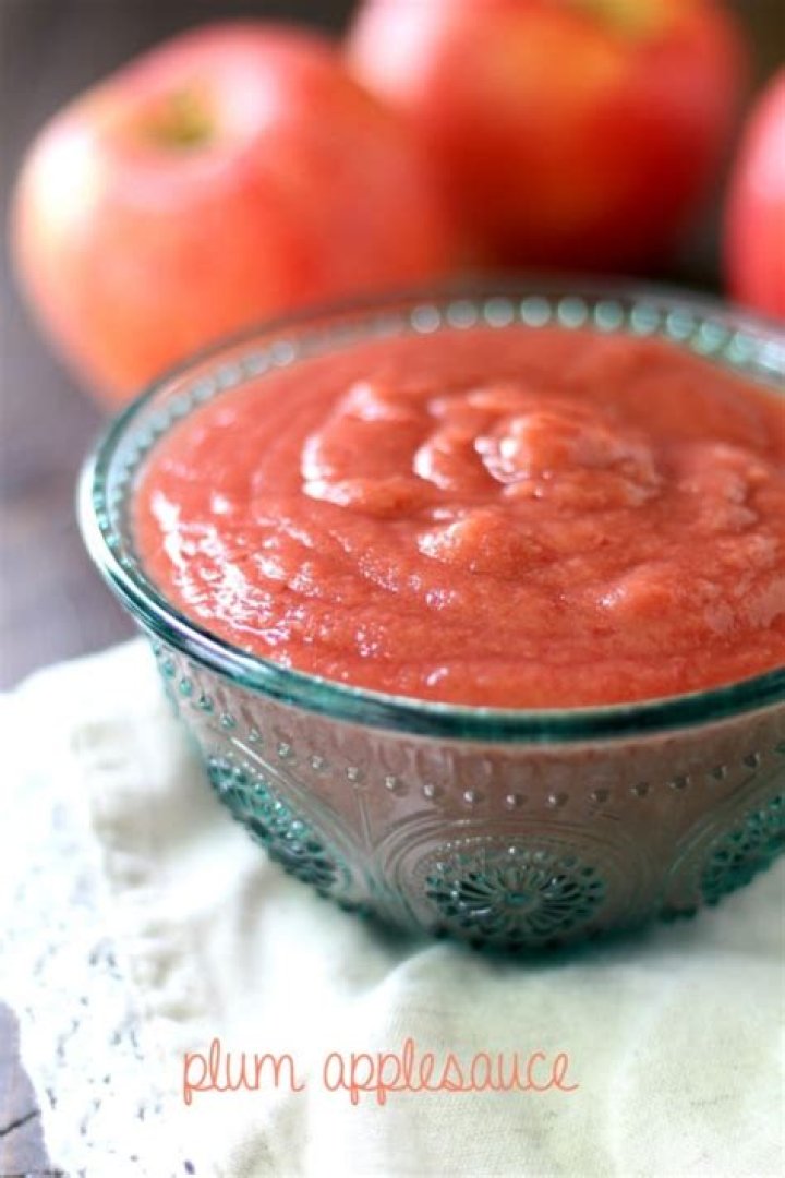 Plum Applesauce - Celebrating Sweets