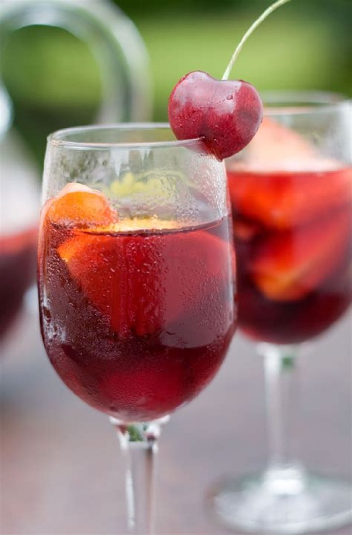 Cherry Red Wine Sangria - Celebrating Sweets