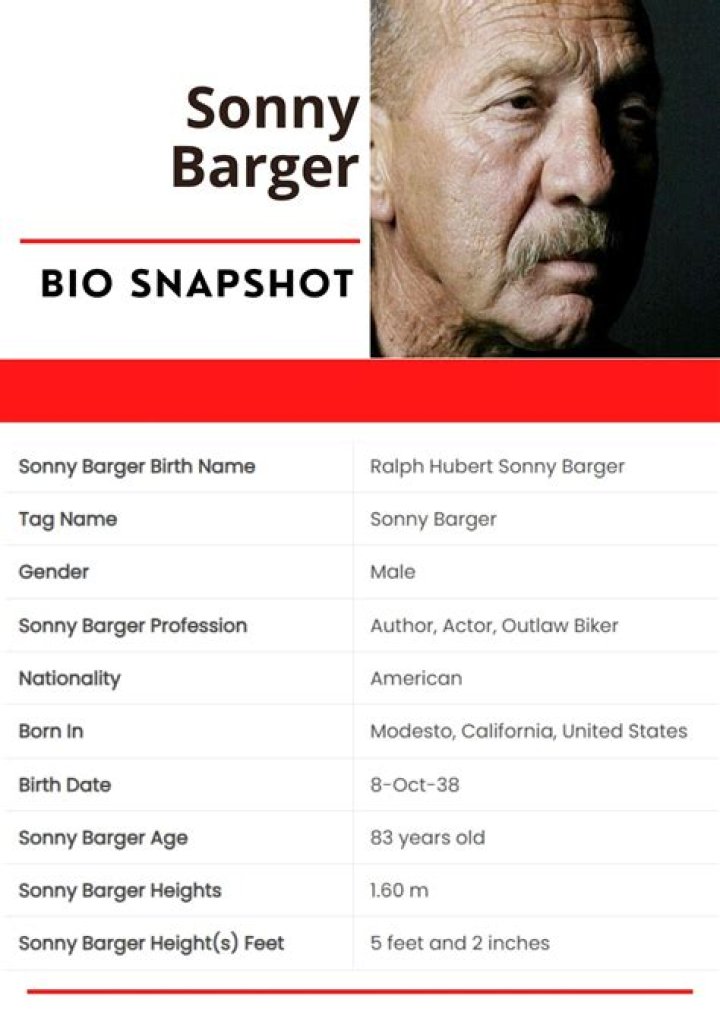 Sonny Barger Net Worth At Death (Updated 2022) Earnings, Salary