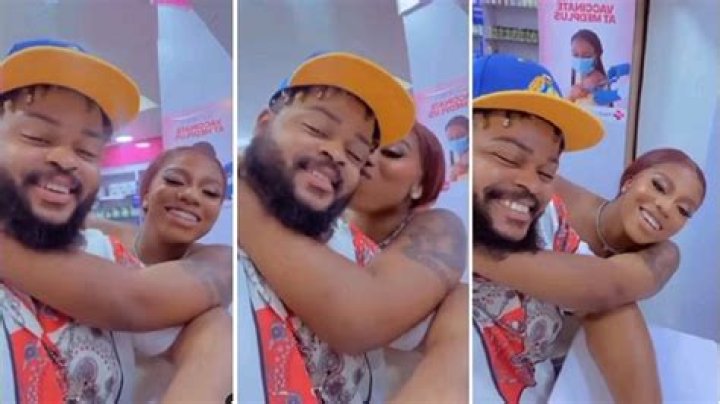 
‘We Came To Buy Things’ – White Money Bumps Into Angel At Pharmacy 